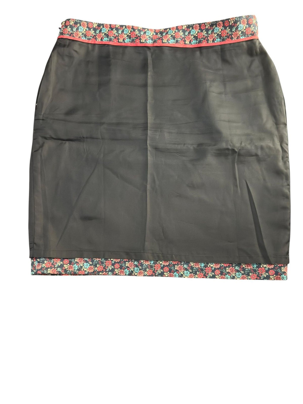 Ditsy Floral Pencil Skirt Navy Coral Teal Print Brooks Brothers