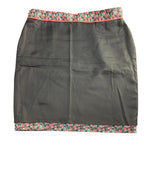 Ditsy Floral Pencil Skirt Navy Coral Teal Print Brooks Brothers