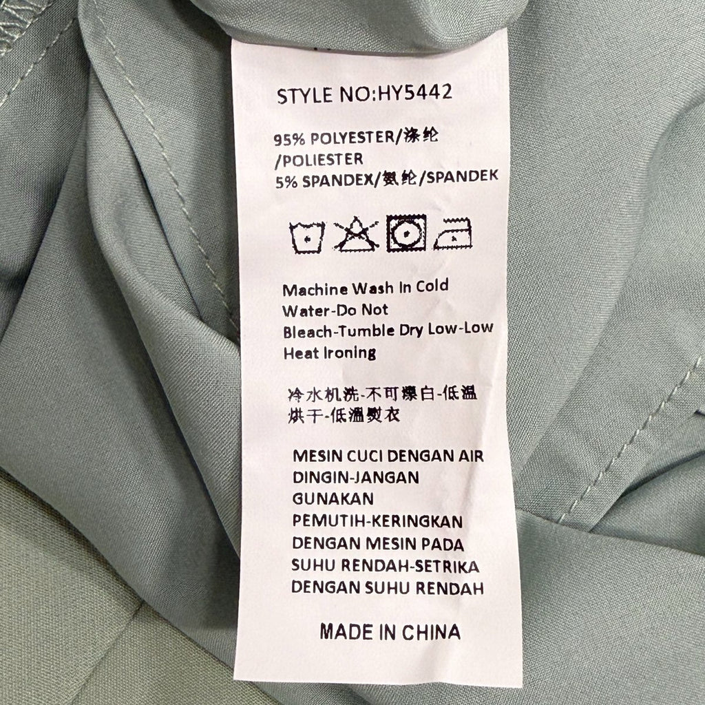 Love, Bonito Sage Green Mock Neck Sleeveless Mini Dress Size 6