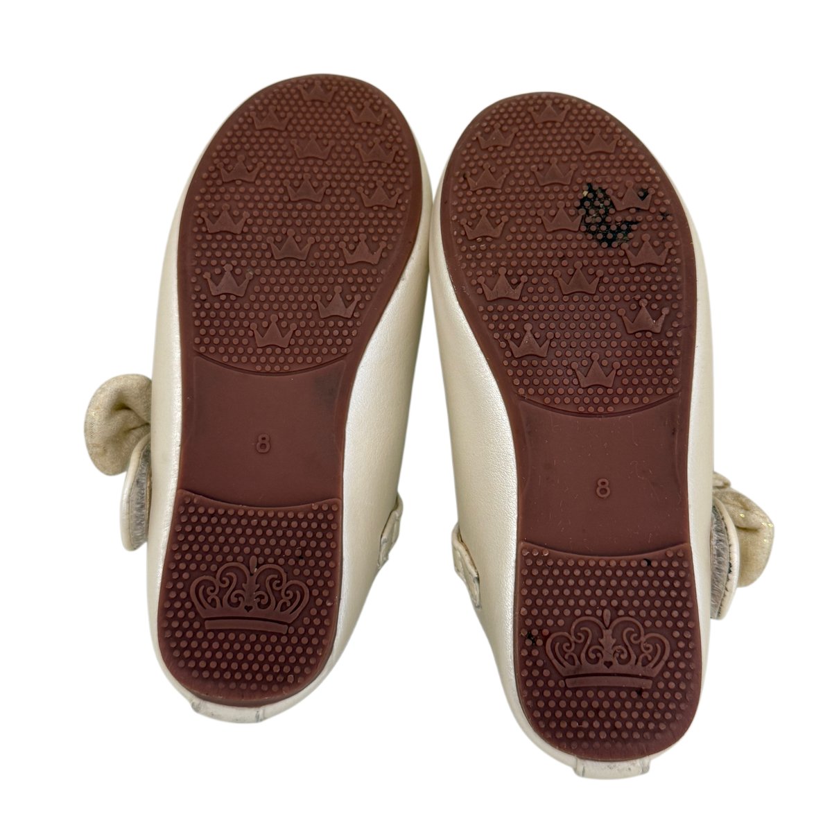Mia Fosi Pearl Satin Mary Jane Ballet Flat Size 8
