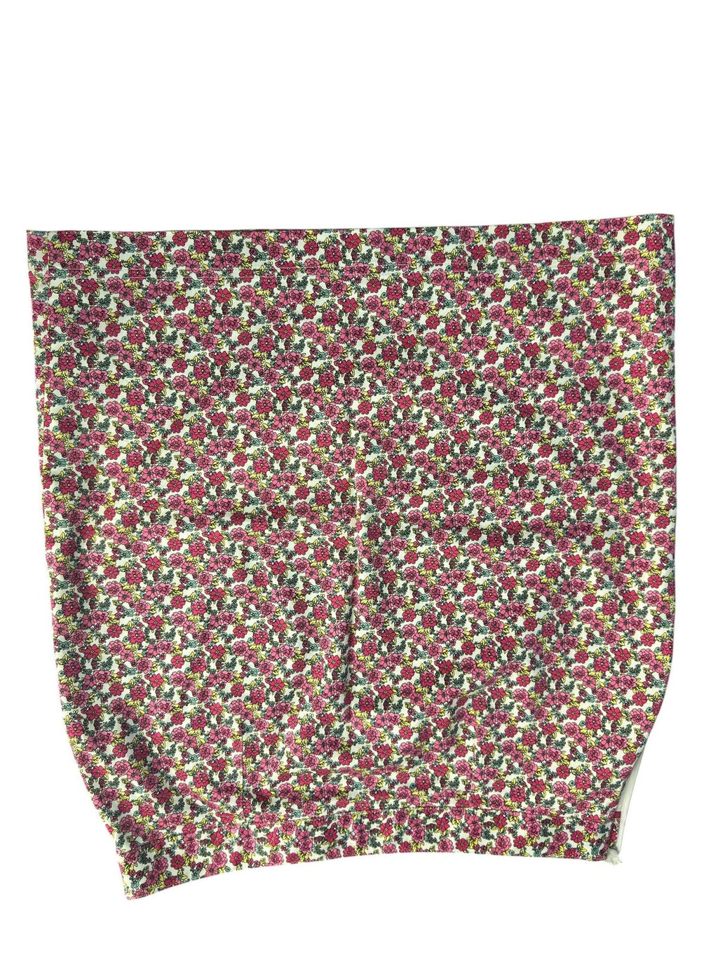 Brooks Brothers Ditsy Floral Linen Blend Pencil Skirt Cream