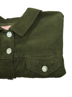 Juicy Couture Cropped Corduroy Jacket Green