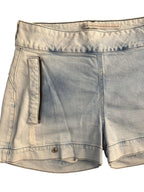 On Line Jeans Light Wash Distressed Denim Mini Skirt