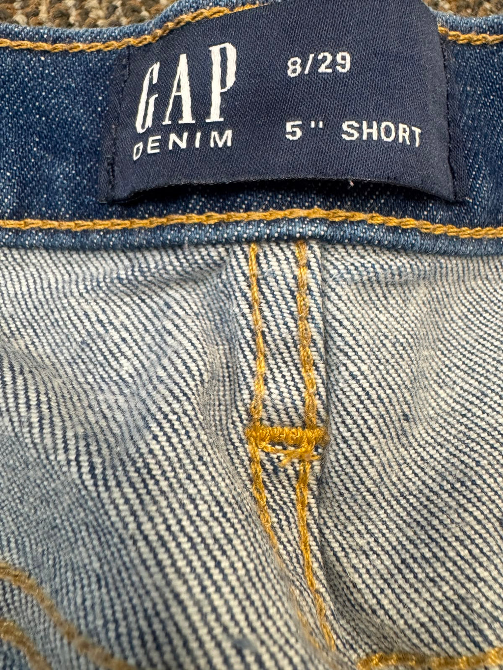 GAP Denim Short Medium Blue Wash