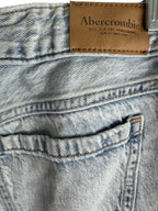 Abercrombie Kids Low Rise Baggy Distressed Jeans Light Blue