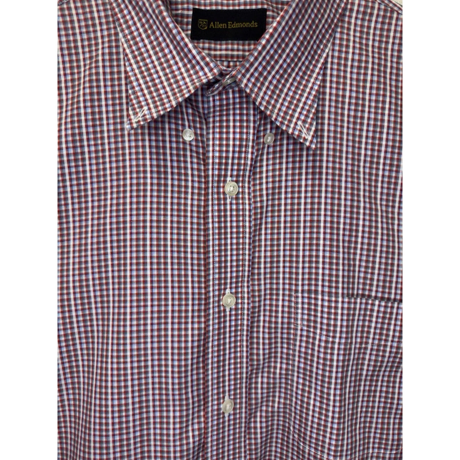Purple Burgundy Micro-Check Button-Down Shirt