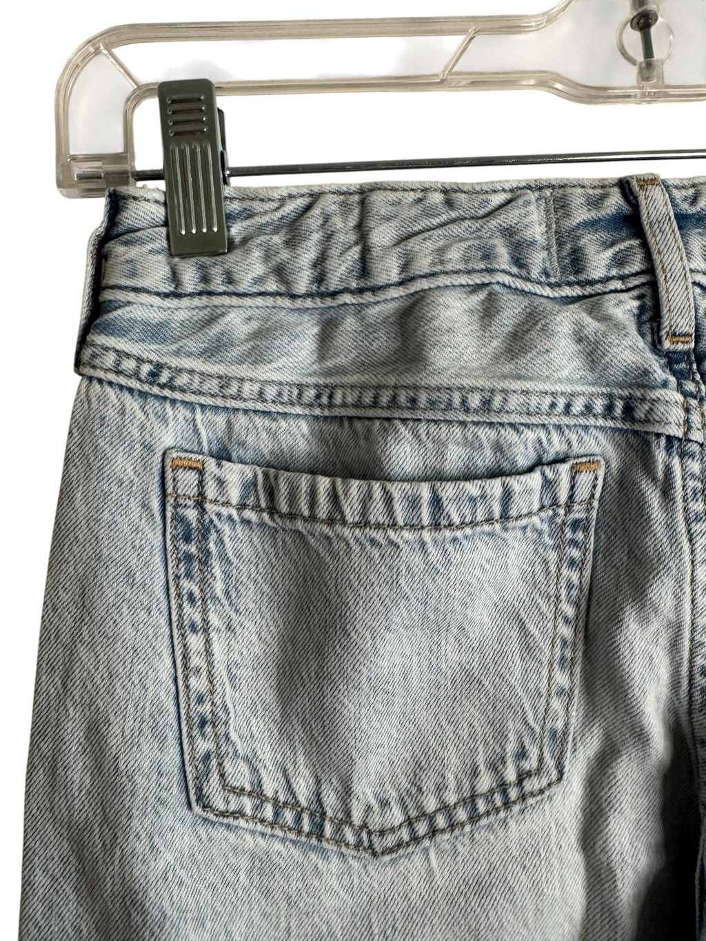 Abercrombie Kids Low Rise Baggy Distressed Jeans Light Blue
