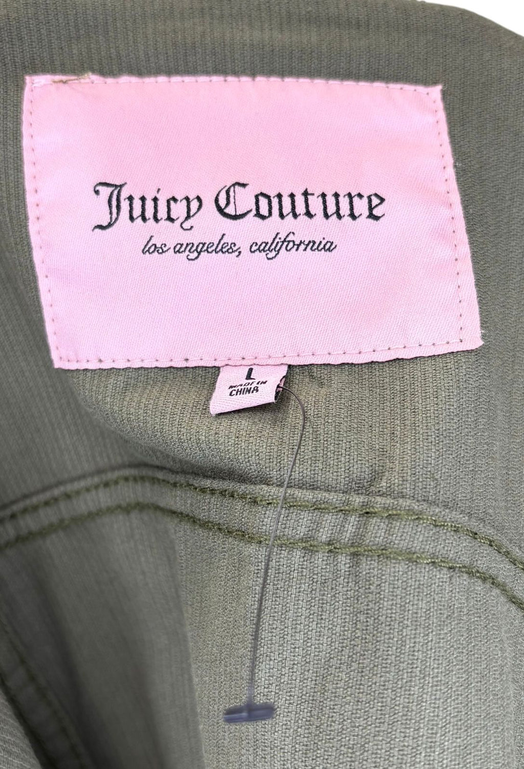 Juicy Couture Cropped Corduroy Jacket Green