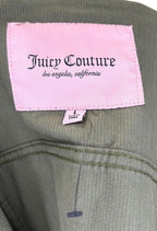 Juicy Couture Cropped Corduroy Jacket Green
