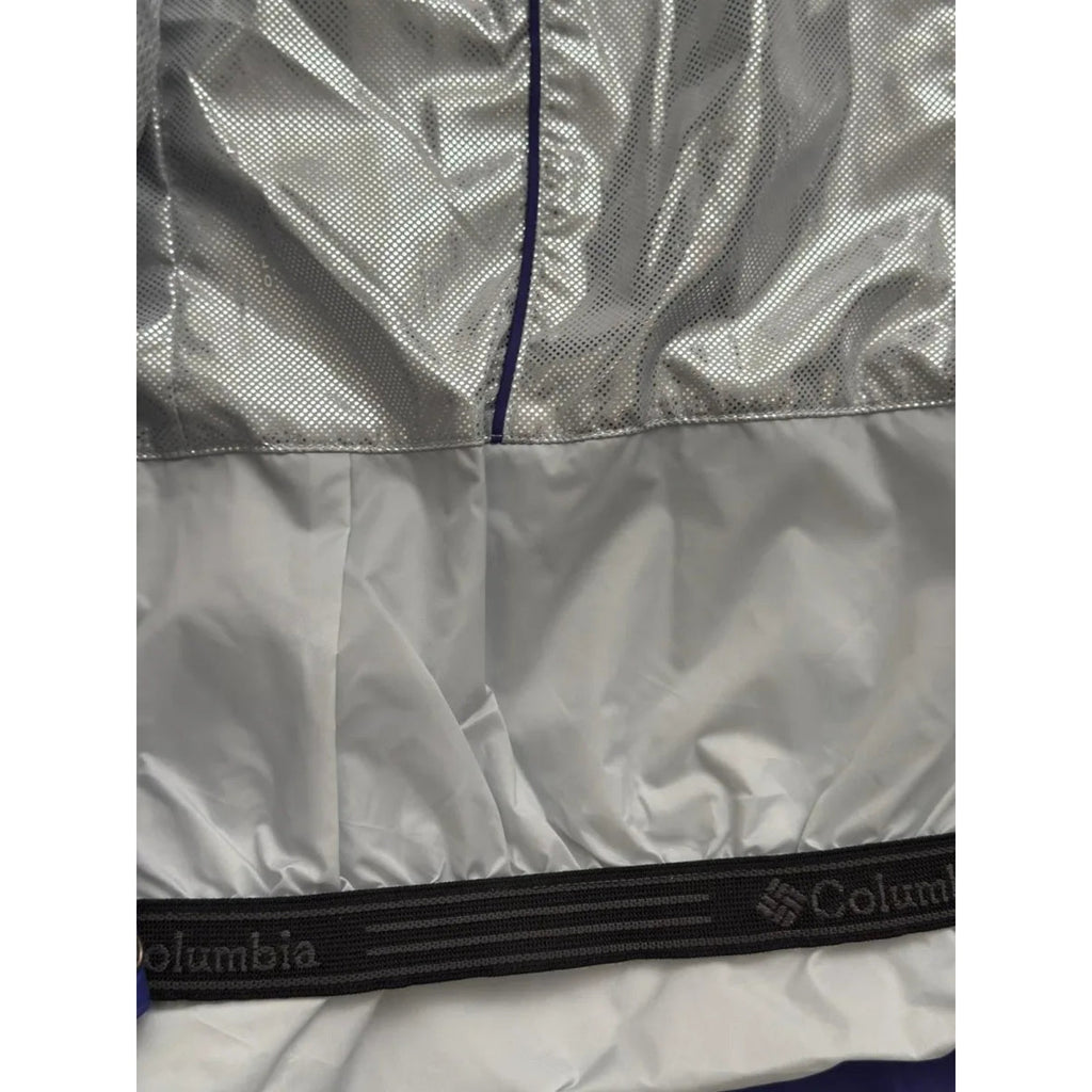 Columbia Omni-Heat Interchange Hooded Rain Jacket Purple