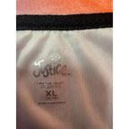 Justice Sport Half Zip Pullover Orange Lavender