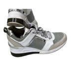 Michael Kors Glitter Mesh Running Sneakers – Silver and Olive Green