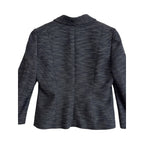 Tahari Arthur S. Levine Navy Tweed Petite Blazer