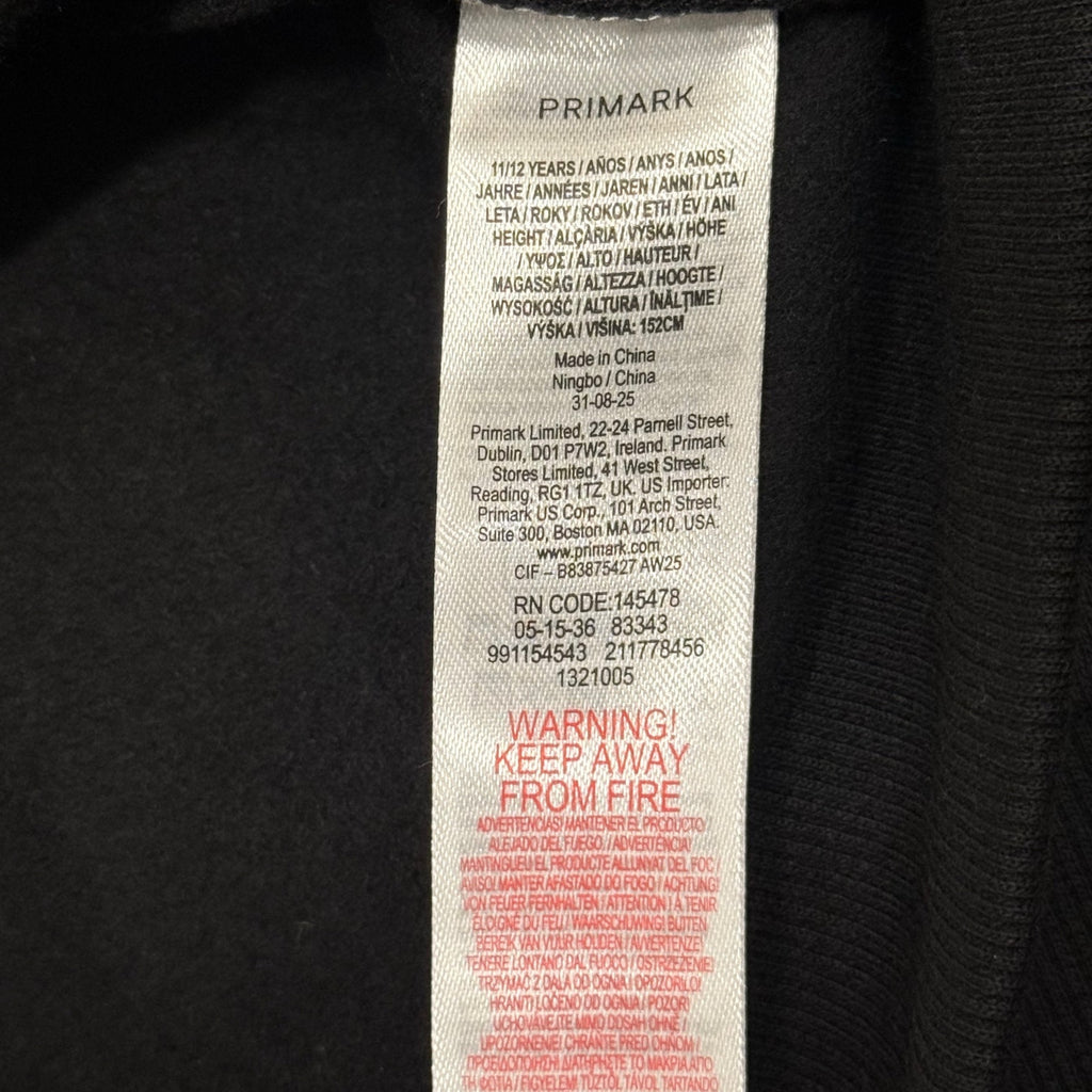 Primark Olivia Rodrigo Graphic Crewneck Sweatshirt Black