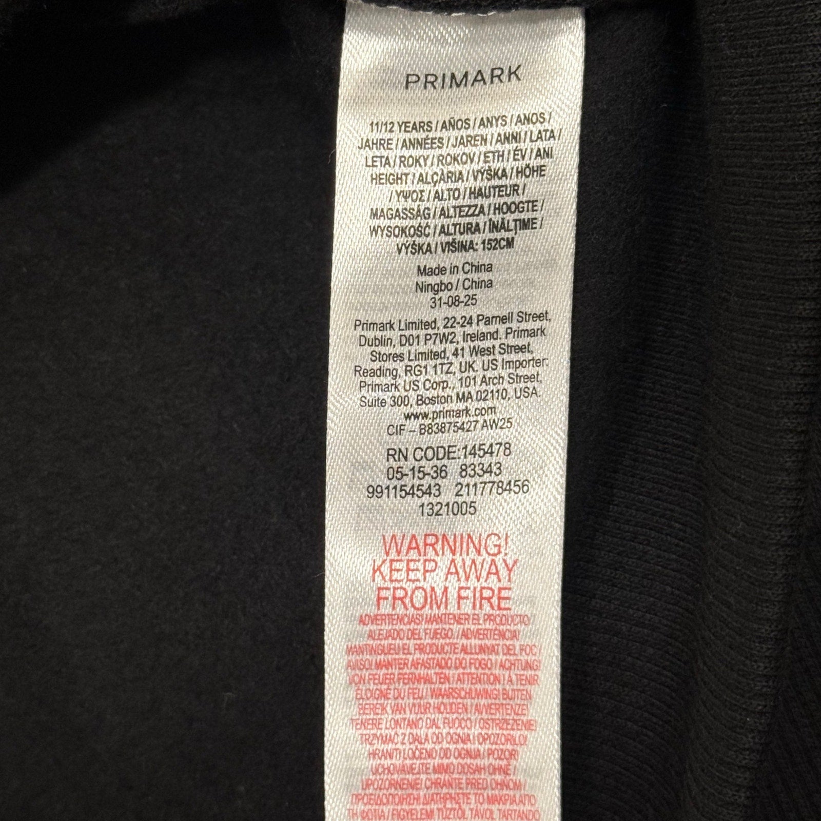 Primark Olivia Rodrigo Graphic Crewneck Sweatshirt Black