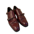 To Boot New York Adam Derrick Double Monk Strap Dress Shoes Burgundy Leather Men’s Size 9 Made in Italy