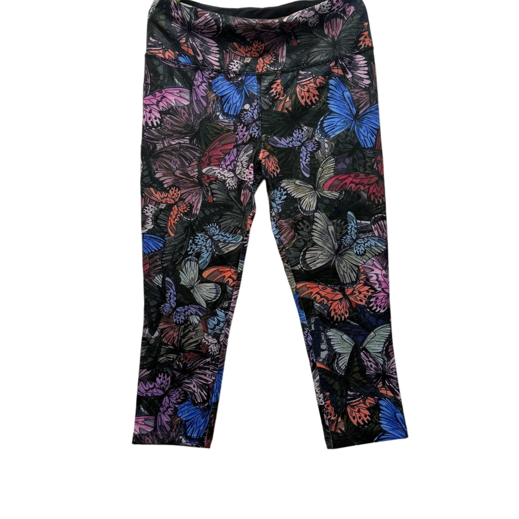 Vogo Athletica woman's yoga pants purple floral in size L