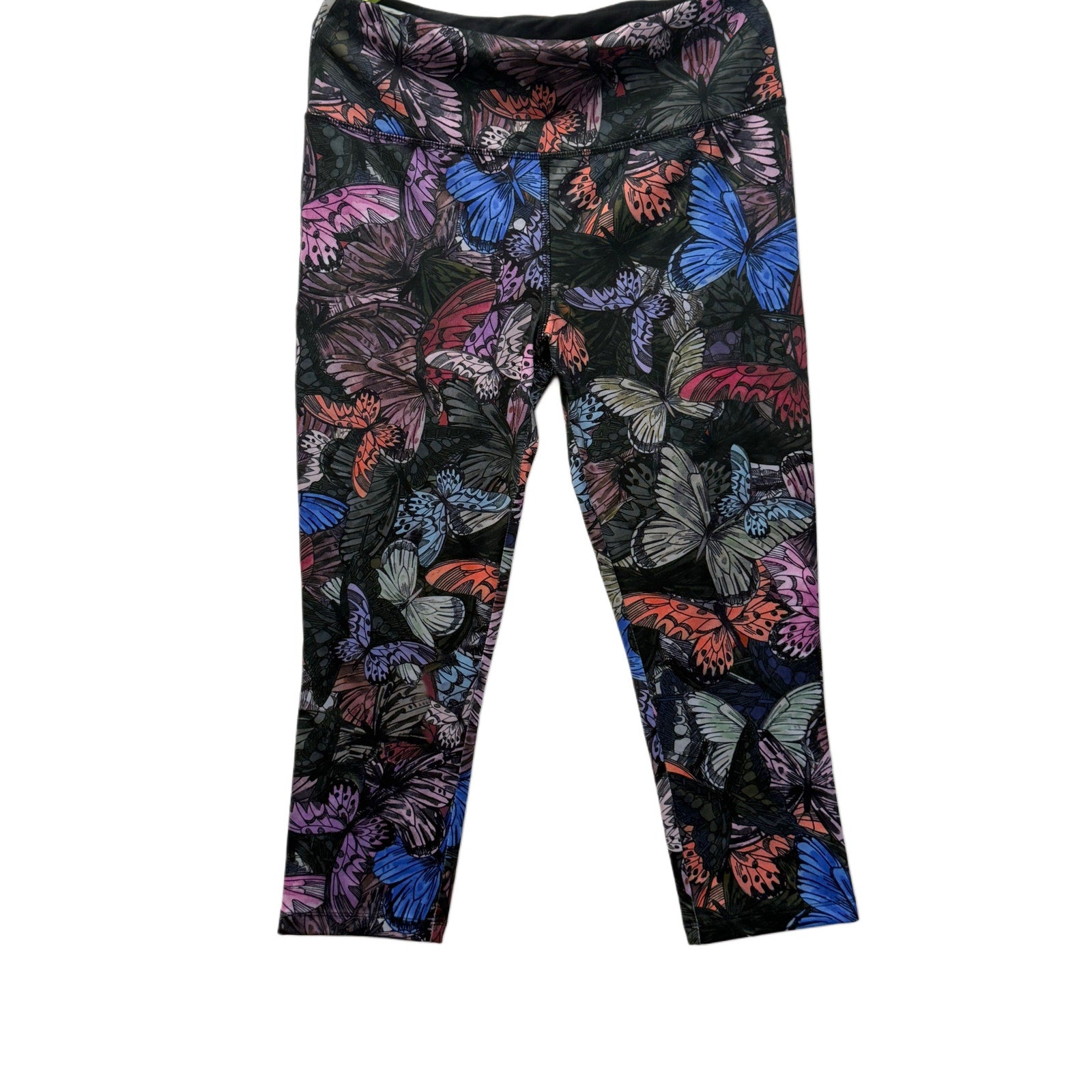 Vogo Athletica woman's yoga pants purple floral in size L