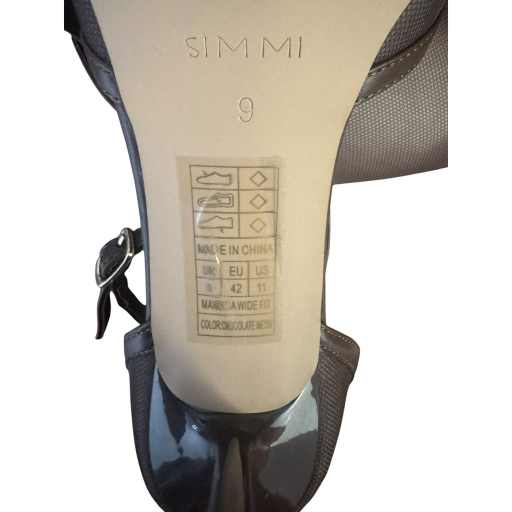 Simmi London Manga Wide Fit Mesh Pointed-Toe Stiletto Heels Size 11