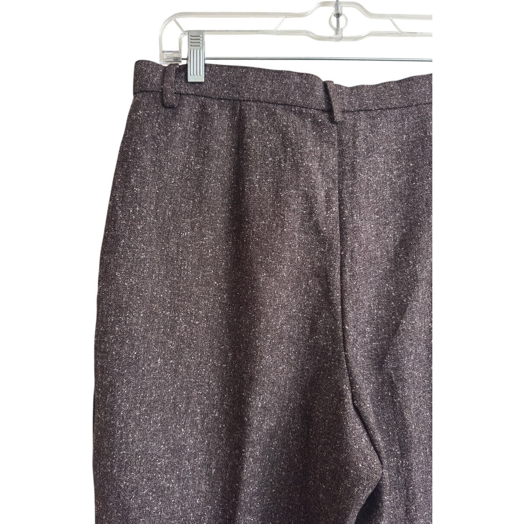 Christopher & Banks Brown Tweed Comfort Flex Trousers