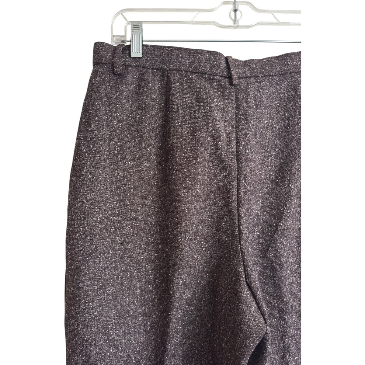 Christopher & Banks Brown Tweed Comfort Flex Trousers