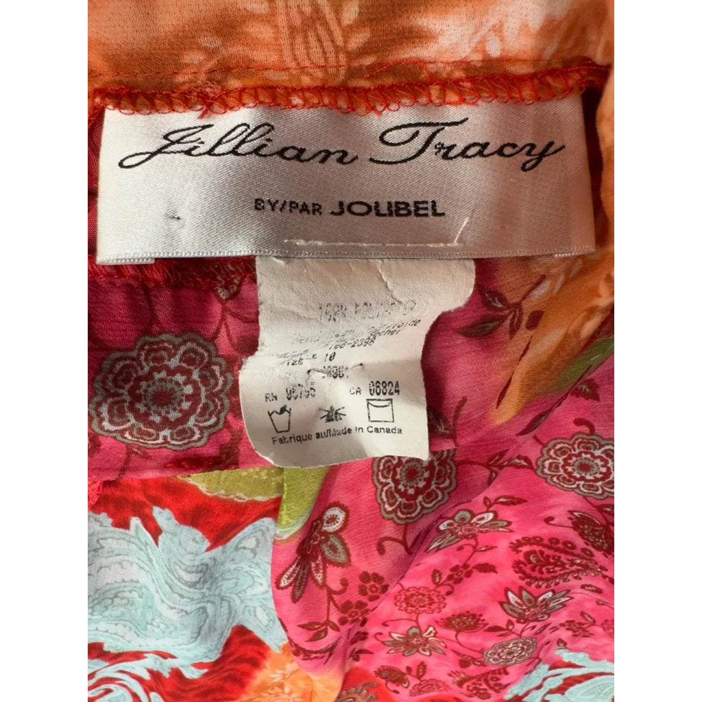 Skirt with Jilliam Tracy floral handkerchief hem