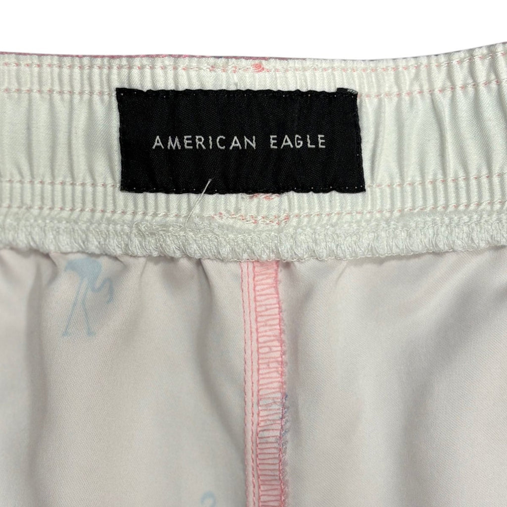 American Eagle Pink Flamingo Print Swim Trunks Size XXL