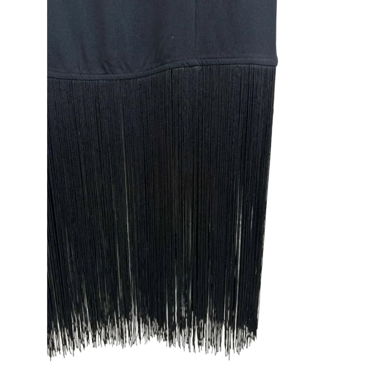 Abercrombie & Fitch Black Fringe Hem Sleeveless Dress XSP