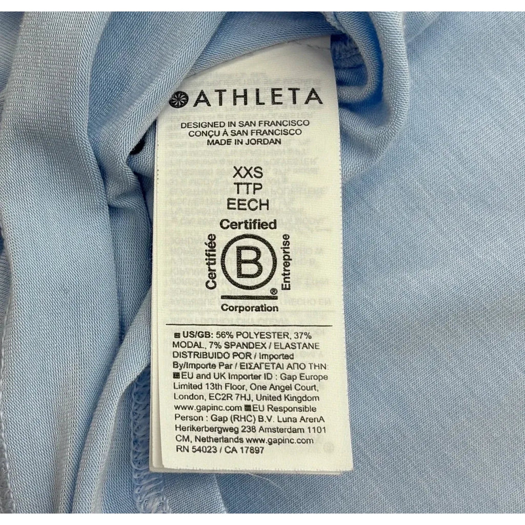 Athleta Light Blue Racerback Tank Top