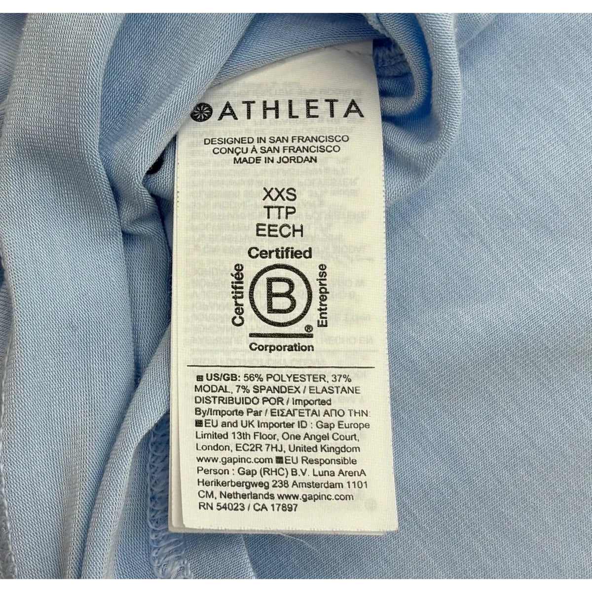 Athleta Light Blue Racerback Tank Top