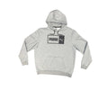 Puma Box Logo Pullover Hoodie Grey Heather XL
