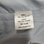 Azazie Chiffon Ruched Bodice Cap Sleeve Bridesmaid Gown Light Blue Size 12