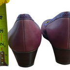Cole Haan Cap Toe Leather Pump Mauve Purple