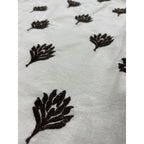 Abercrombie & Fitch Embroidered Floral Linen Mini Dress White and brown