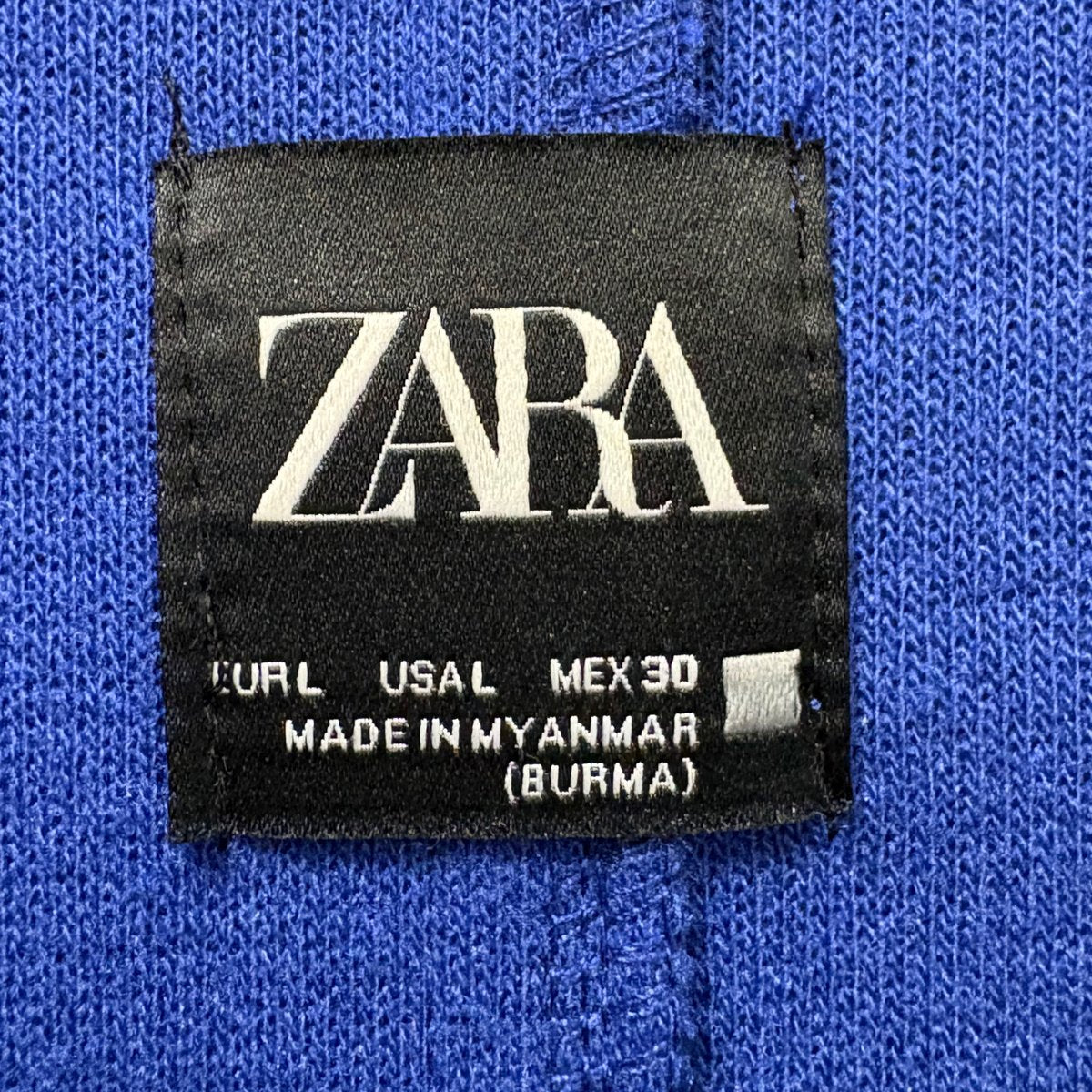 Zara Royal Blue Open-Front Coat Size L