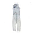 Fashion Nova Sleeveless Denim Jumpsuit Light Blue XS