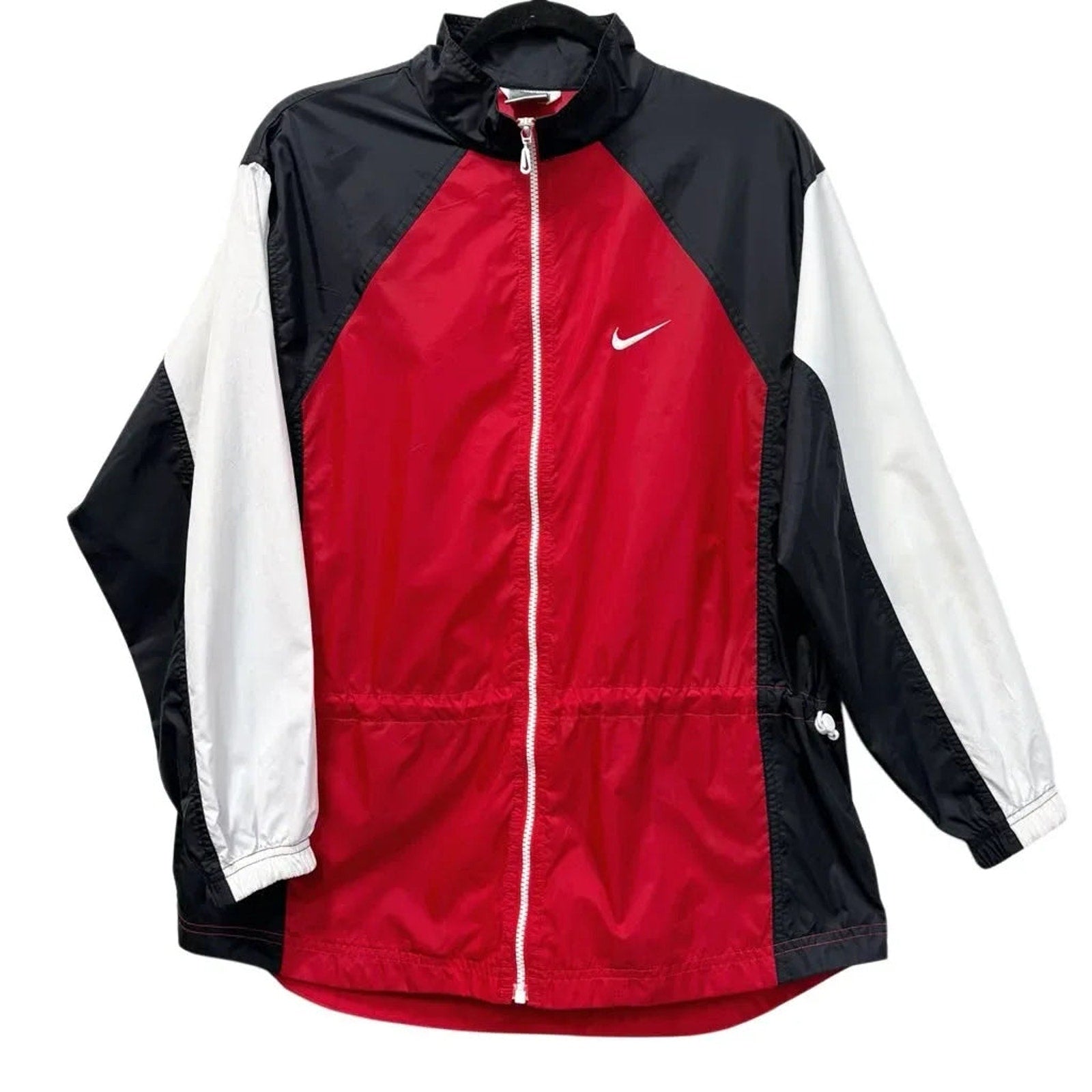 Nike Colorblock Windbreaker Track Jacket Red