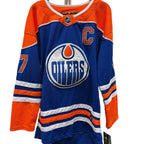 New Men’s Edmonton Oilers Connor McDavid Fanatics Royal Home Premium Jersey