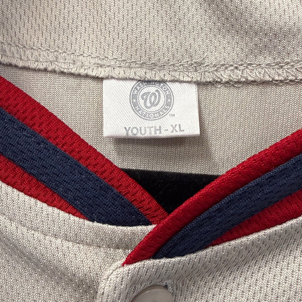 Washington Nationals Away Jersey #6 Youth XL Gray