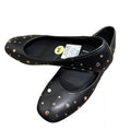 Seychelles Jamie Wides Black Studded Ballet Flats Size 9W