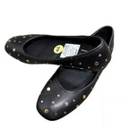 Seychelles Jamie Wides Black Studded Ballet Flats Size 9W