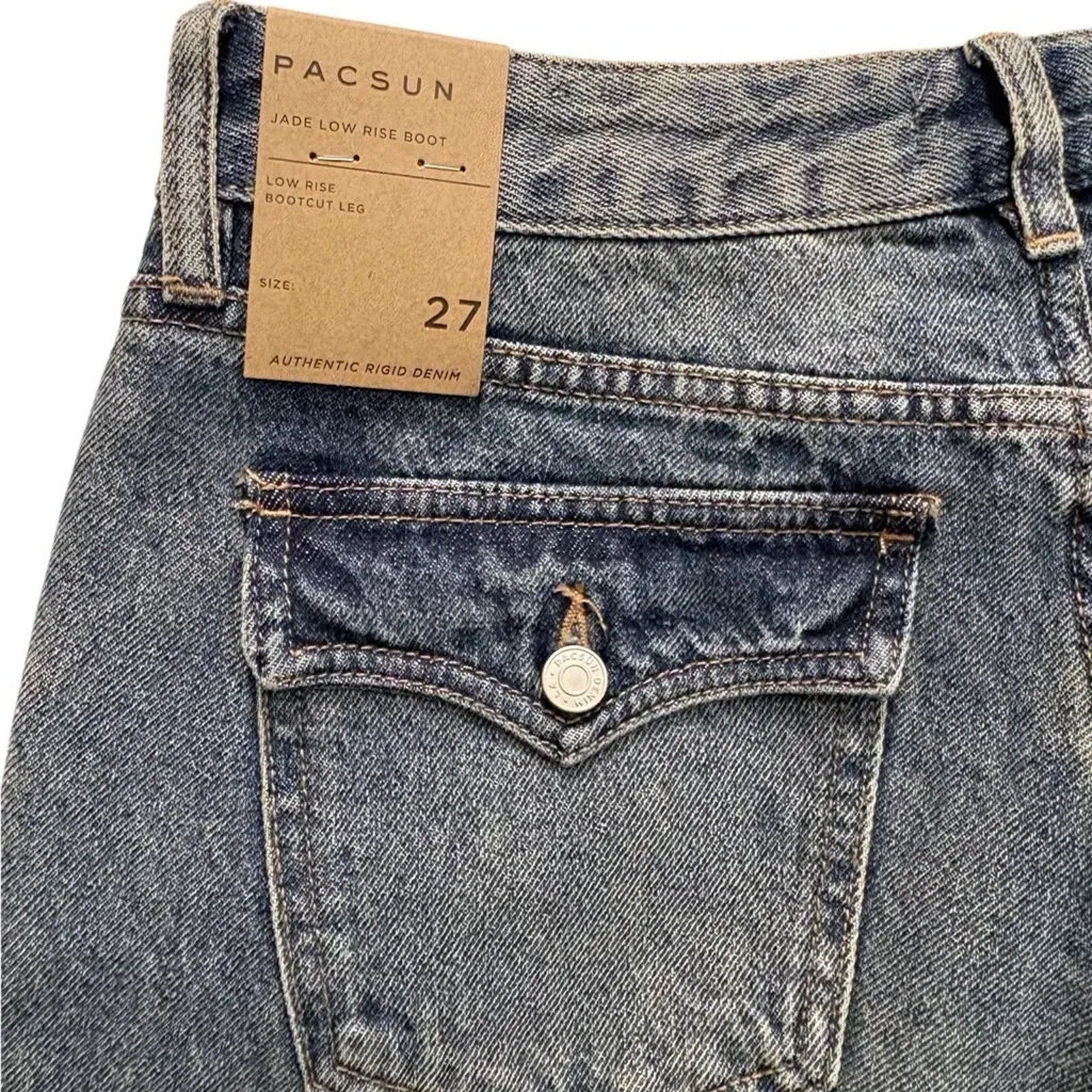 PacSun Jade Low Rise Bootcut Jeans Medium Blue