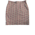 Brooks Brothers Ditsy Floral Linen Blend Pencil Skirt White