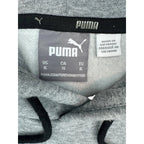 Puma Box Logo Pullover Hoodie Grey Heather XL