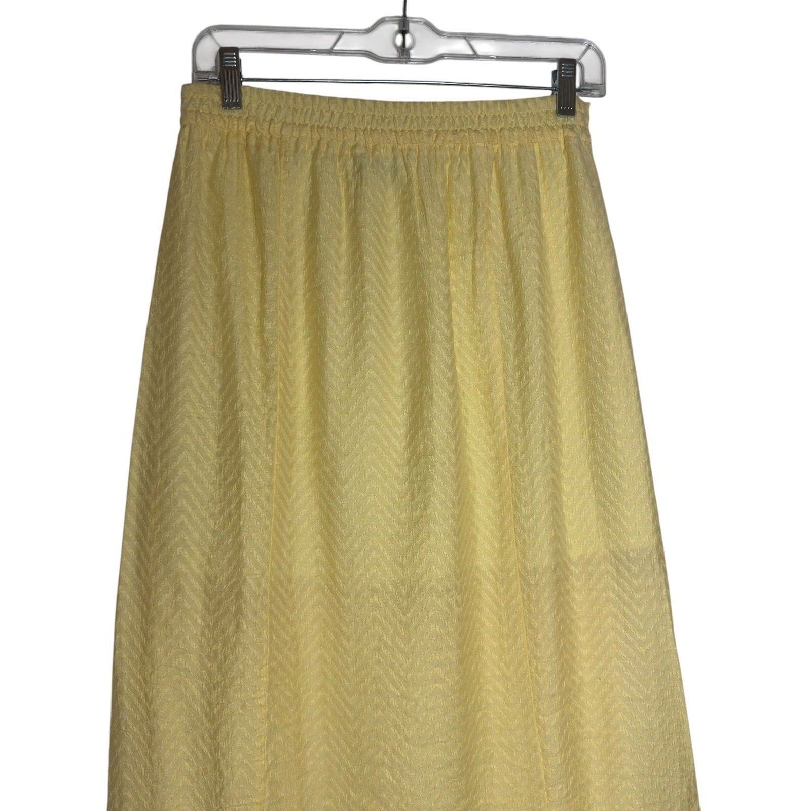 Lost + Wander Jacquard Maxi Skirt Yellow S