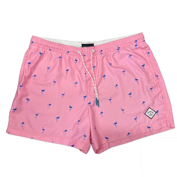 American Eagle Pink Flamingo Print Swim Trunks Size XXL