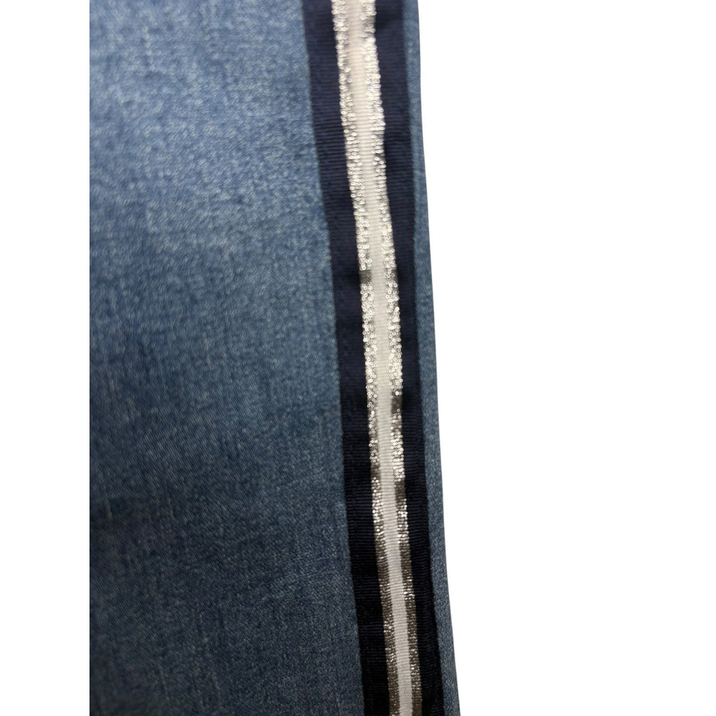 American Eagle Kids Skinny Jeans Medium Blue Side Stripe