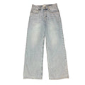 H&M Wide Leg High Waist Jeans Light Blue
