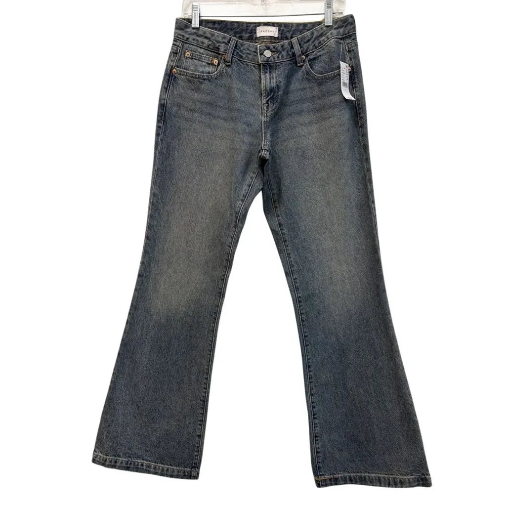 PacSun Jade Low Rise Bootcut Jeans Medium Blue
