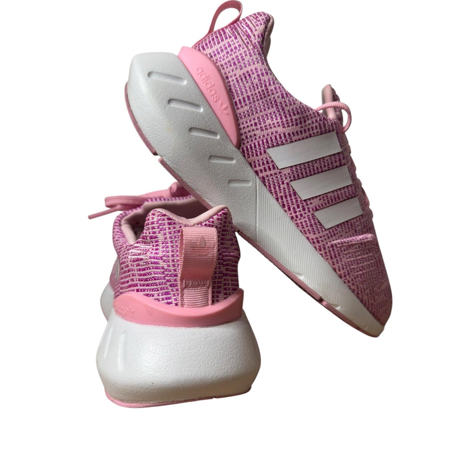 Adidas Swift Run Sneakers Pink Purple White Size 4